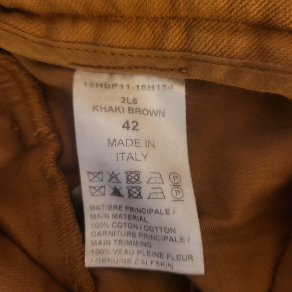 Chloe Ankle Length Utilitarian Pants in Khaki Brown - Picture 4 of 4